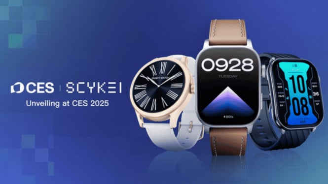 Smartwatch Terbaru Scykei Tampil Memukau di CES 2025, Desain Futuristik dan Fitur Mewah Siap Rebut Pasar!