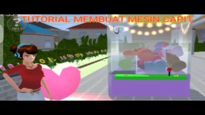 Membuat Mesin Capit di Sakura School Simulator