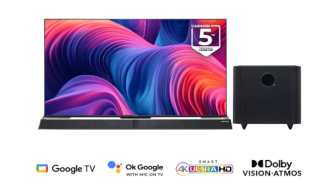 Nikmati Bioskop di Rumah dengan Polytron 4K UHD Soundbar TV 50 Inch dengan Garansi 5 Tahun!