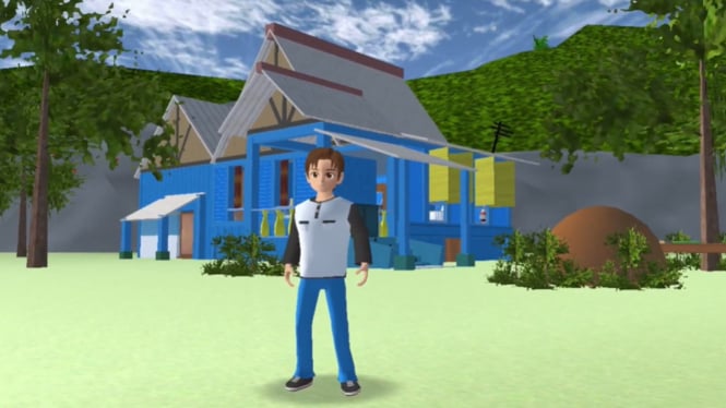 Cara Mudah Berkunjung ke Rumah Tok Dalang Upin & Ipin di Sakura School Simulator