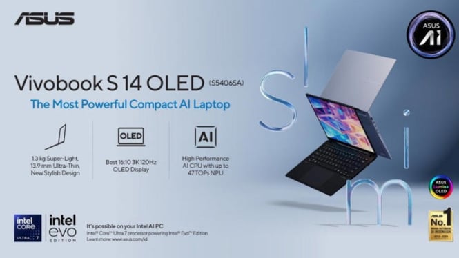 ASUS Vivobook S 14 OLED: Tawarkan Fitur Premium dan Layar 3K!