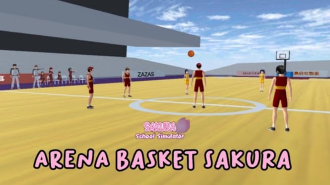 Cara Mendapatkan Lapangan Basket Keren di Sakura School Simulator