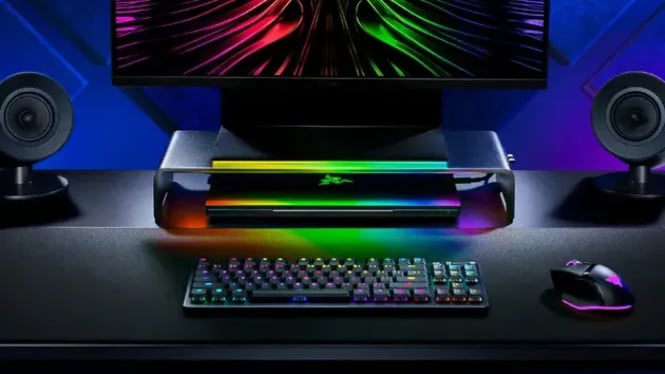 Razer Monitor Stand Chroma: Kombinasi Canggih dengan RGB yang Menggoda