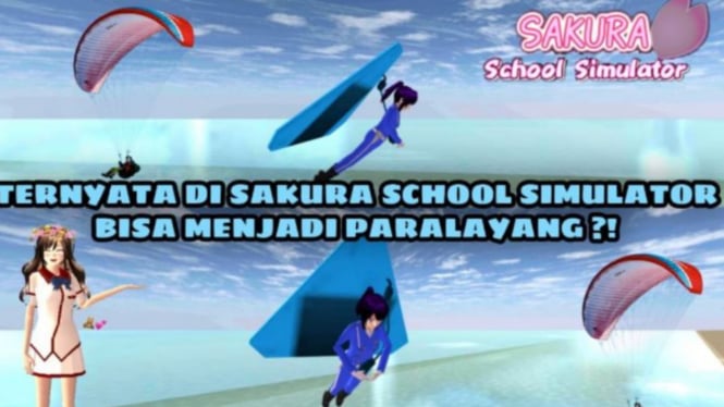 Panduan Cara Terbang dengan Parasut di Sakura School Simulator: Begini Cara Mudahnya!