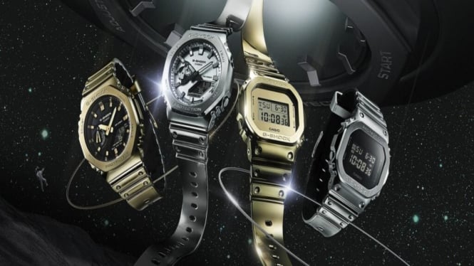 G-Shock Fine Metallic Series: Jam Tangan Stylish