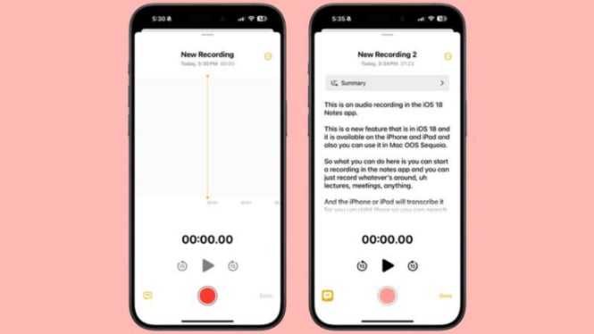 Begini Cara Rekam Audio dan Transkrip Otomatis di Notes iOS 18: Fitur Terbaru yang Wajib Dicoba!