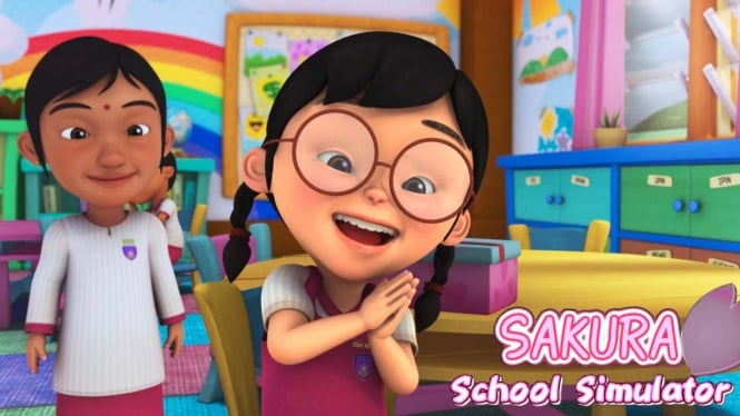 Cara Menemukan dan Mengunjungi Rumah Meimei Teman Upin-Ipin di Sakura School Simulator