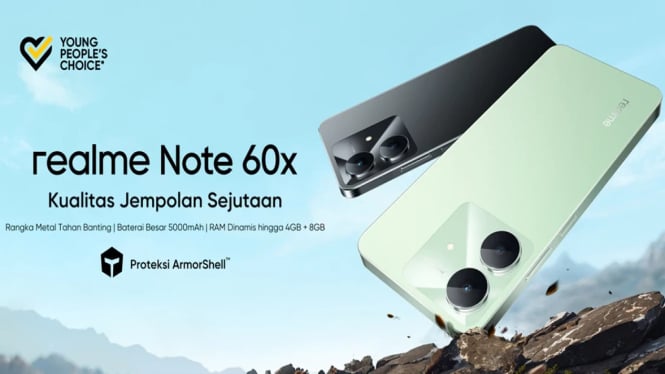 Realme Note 60x Rilis di Indonesia, Harga Terjangkau