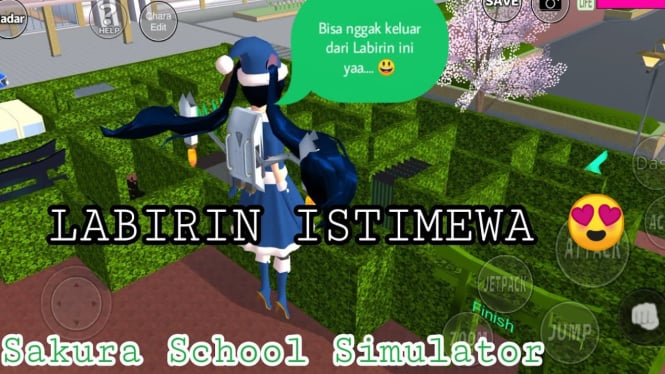 Keluar dari Labirin di Sakura School Simulator dengan Cepat