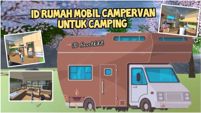 Panduan Lengkap Membuat Mobil Camper Van untuk Camping di Sakura School Simulator