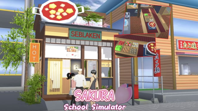 Cara Berkunjung ke Warung Seblak Prasmanan di Sakura School Simulator Panduan Mudah