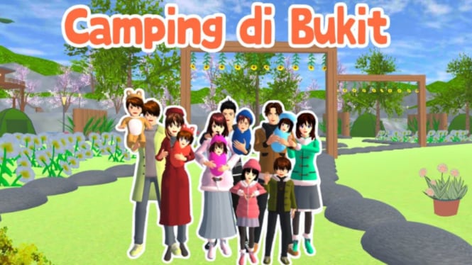 Panduan Lengkap Cara Camping di Bukit di Sakura School Simulator