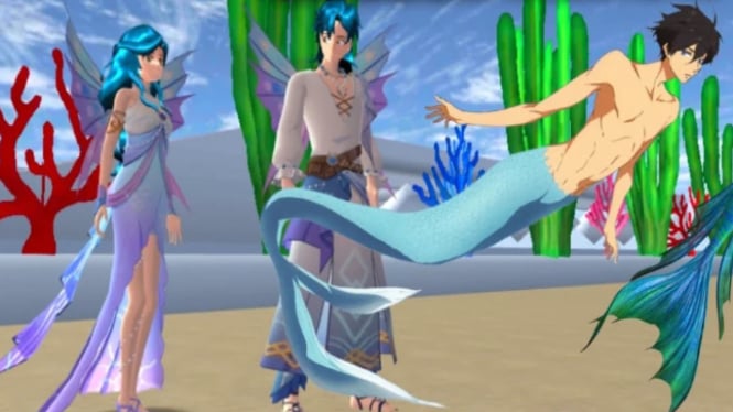 Panduan Lengkap Memakai Kostum Mermaid di Sakura School Simulator