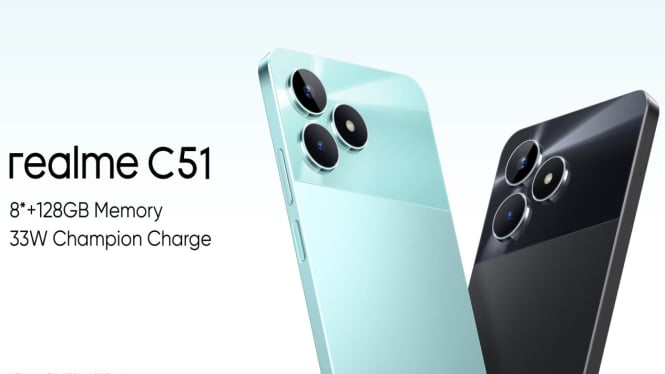 Realme C51 Smartphone Tipis Sejutaan, Yang Punya Fitur Premium