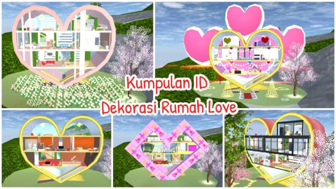 Rumah Love di Sakura School Simulator