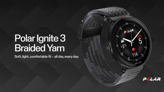 Polar Ignite 3 Braided Yarn: Smartwatch Stylish dengan Gelang Anyaman yang Lebih Nyaman!