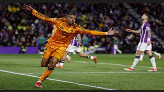 Hattrick Mbappe! Madrid Menang Besar, Valladolid Makin Terpuruk di Dasar Klasemen