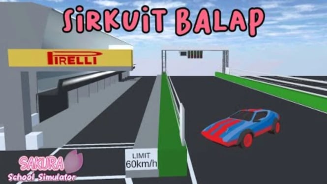 Balap Mobil Paling Seru di Sakura School Simulator