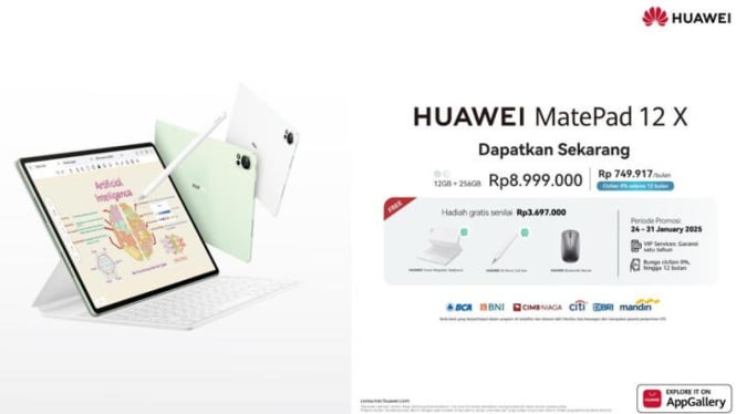 Fitur Unggulan HUAWEI MatePad 12 X, Tablet Premium yang Bikin Ngiler!