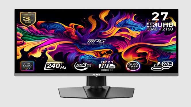 MSI MPG 272URX Resmi Meluncur: Monitor 4K QD-OLED 240Hz