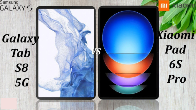Samsung Galaxy Tab S8 vs Xiaomi Pad 6S Pro 12.4