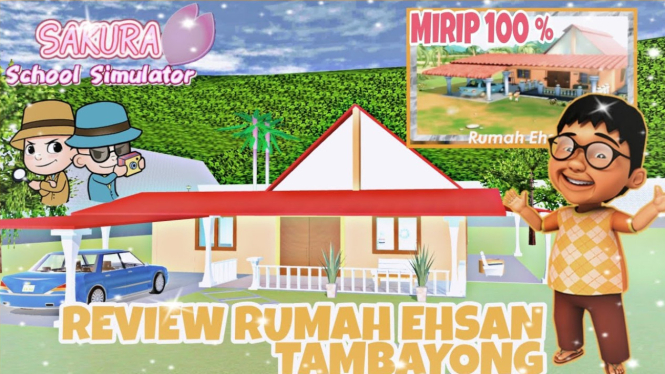 Yuk Berkunjung Ke RUmah Esan Upin Ipin di Sakura School Simulator, Seru dan Mudah Banget!