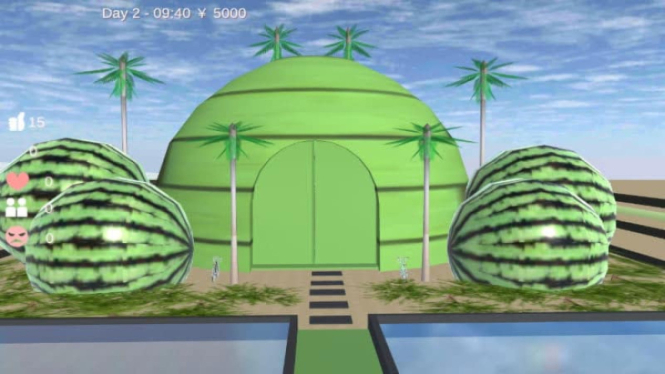 Rumah Semangka di Sakura School Simulator,