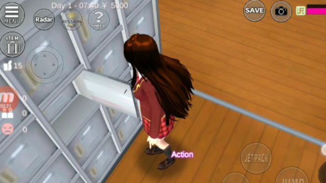 Cara Buka Loker Tanpa ID Props di Sakura School Simulator