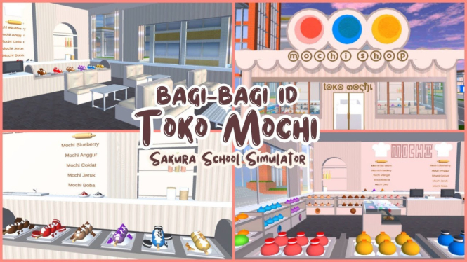 Berkunjung ke Toko Mochi di Sakura School Simulator