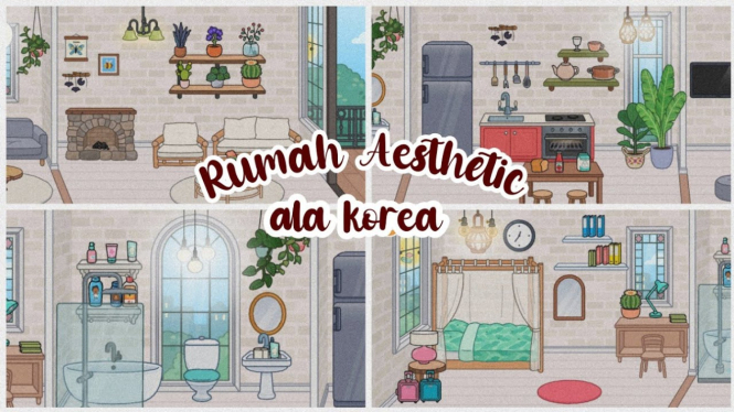 Rumah Estetik di Toca Boca World