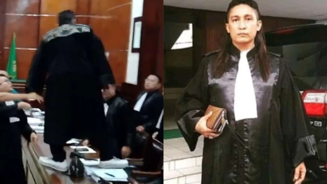 Injak-injak Meja Saat Razman Bikin Onar di Ruang Sidang, Firdaus Oiwobo Resmi Dipecat KAI & Dilarang Jadi Advokat!