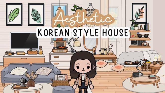 Rumah Korea Estetik di Toca Boca