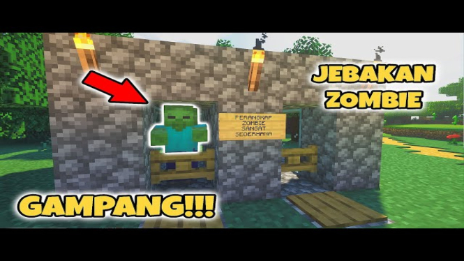 Jebakan Zombie Terbaik di Minecraft