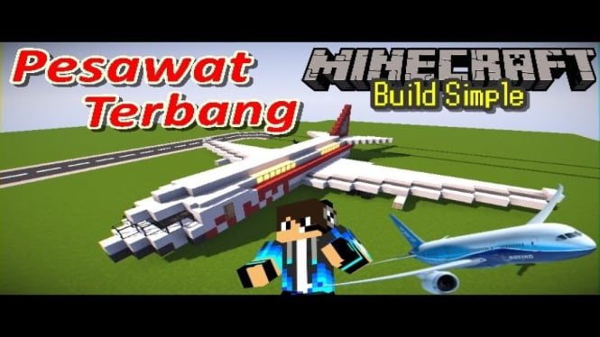 Membuat Pesawat Terbang di Minecraft Tanpa Mod!