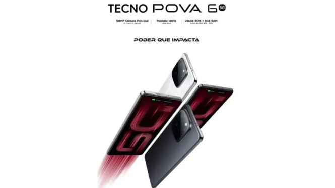 Tecno Pova 6 5G Tiba! Chipset Dimensity 6020, Kamera 108MP, dan Baterai 5.000mAh