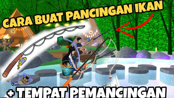 Padnudan Cara Mudah Bikin Kolam Pemancingan di Sakura School Simulator, Gampang dan Seru!