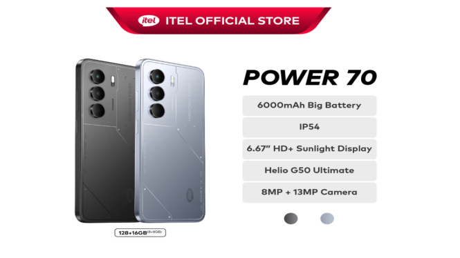 Itel Power 70 Harga dan Spesifikasi Lengkap, Cek Fitur dan Performa Terbarunya!