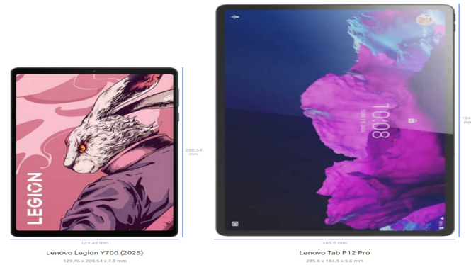 Lenovo Legion Y700 (2025) vs Lenovo Tab P12 Pro