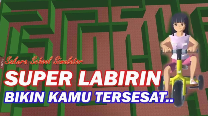 Membuat Labirin Super Sulit di Sakura School Simulator