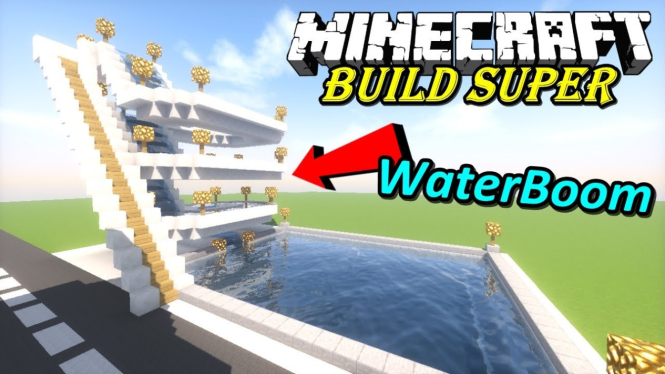 Membuat Waterboom di Minecraft
