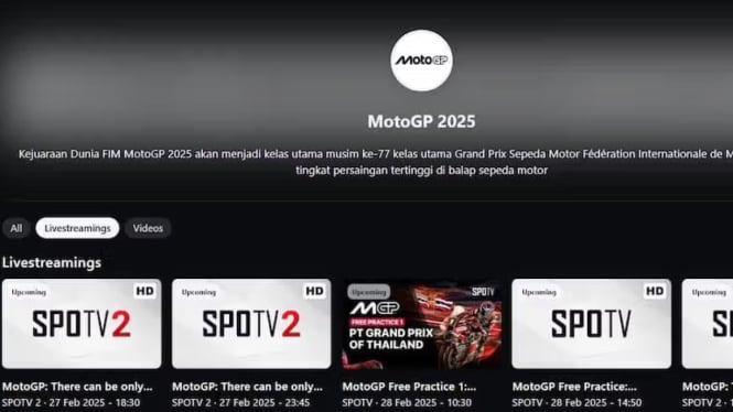 Cara Nonton MotoGP 2025 Gratis! Cek Link Streaming Resmi di Sini