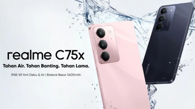 Realme C75x: Ponsel Tangguh Rp2 Jutaan dengan Warna Coral Pink yang Menawan