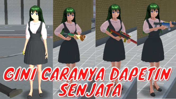 Cara Mudah Dapatkan Senjata di Sakura School Simulator