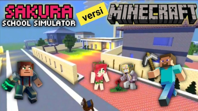 Cara Membuat Sakura School Simulator di Minecraft