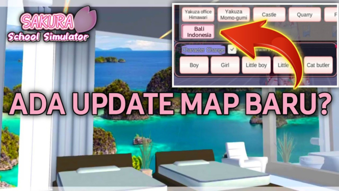 Google Maps di Sakura School Simulator