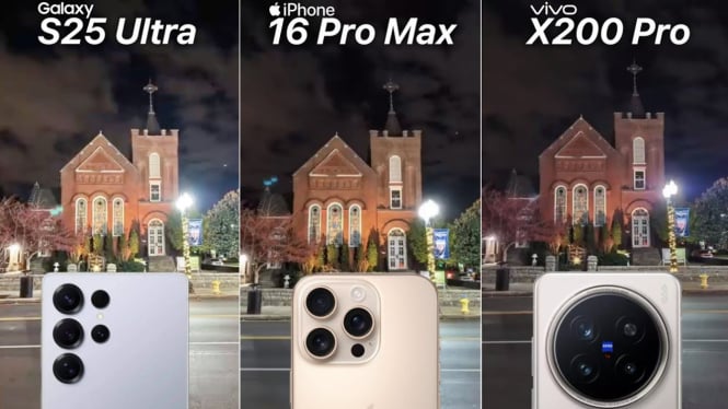 iPhone 16 Pro vs. Galaxy S25 Ultra vs. Vivo X200 Pro: Mana yang Punya Kamera Paling Canggih?