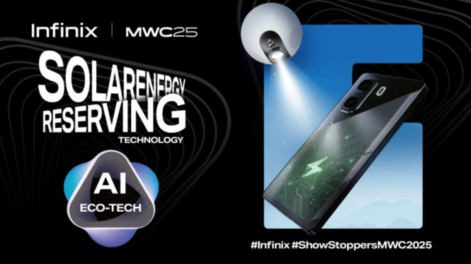 Infinix Kejutkan MWC 2025! Ponsel Canggih Pakai Energi Surya & E-Color Shift 2.0