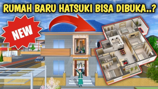 Rumah Hatsuki di Sakura School Simulator