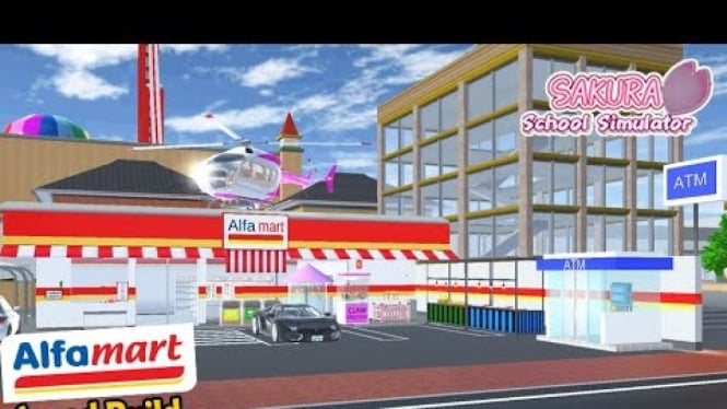 Bocoran ID Props Alfamart & Indomaret di Sakura School Simulator! Gratis & Realistis