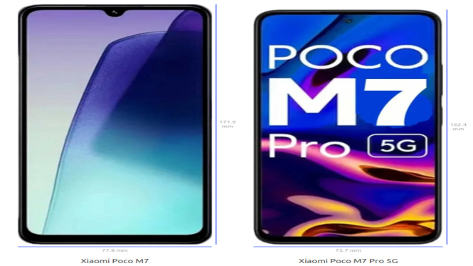 Xiaomi Poco M7 vs Xiaomi Poco M7 Pro 5G
